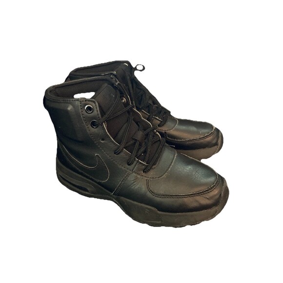 Nike Kids Air Max Goaterra Leather Outdoor Boots Dc9515-001 Size 5.5Y - Picture 1 of 9